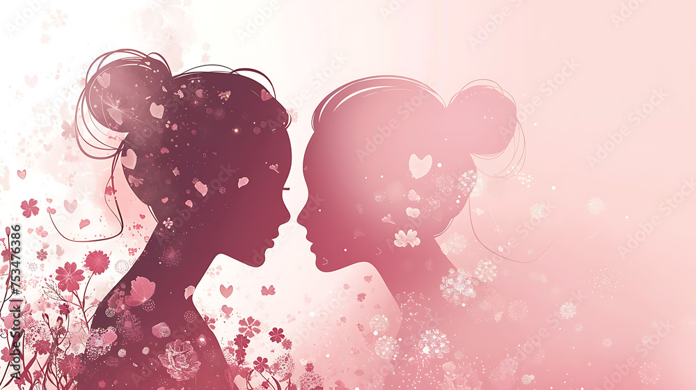 Banner for Mother's Day, Women's Day, Valentine's Day, or Birthday Celebrations. Banner for Mother's Day, Women's Day, Valentine's Day, or Birthday Celebrations.