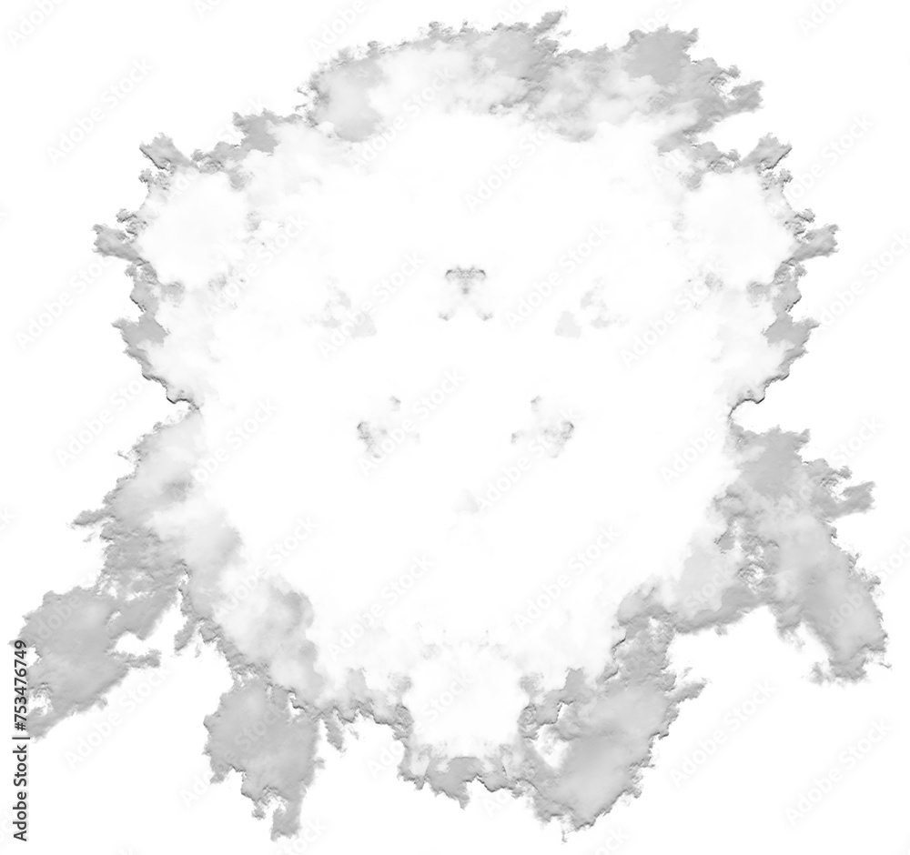 smooth white cloud on transparent backgrounds 3d illustrations png
