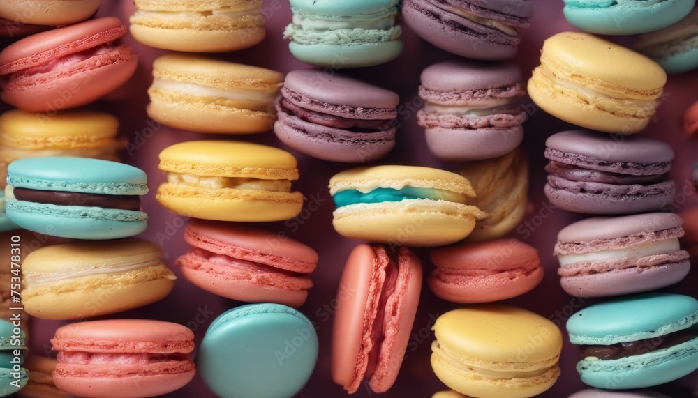 view of colorful macarons cookies. french cakes. sweet and colorful french macaroons view of colorful macarons cookies. french cakes. sweet and colorful french macaroons