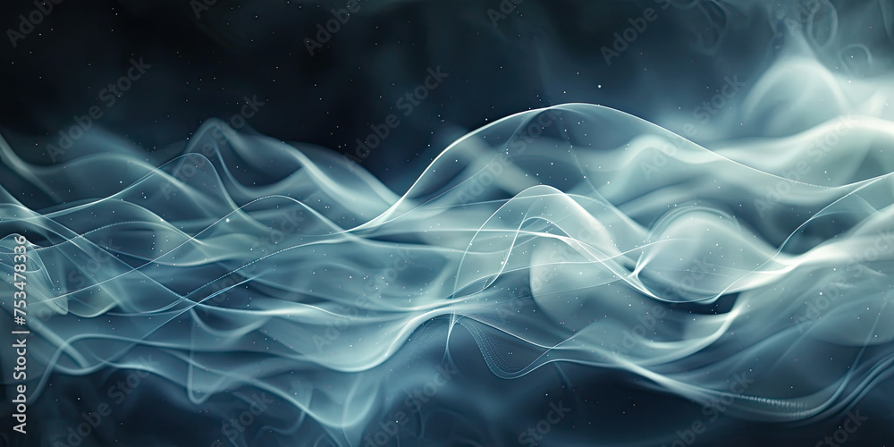 Fototapeta premium Graphic design, graphics resource digital background backdrop illustration vector, ambient flowing textured banner, generated ai