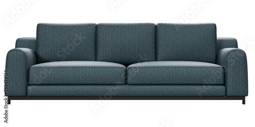 Modern and luxury sofa isolated on whiterender background. Furniture Collection. 