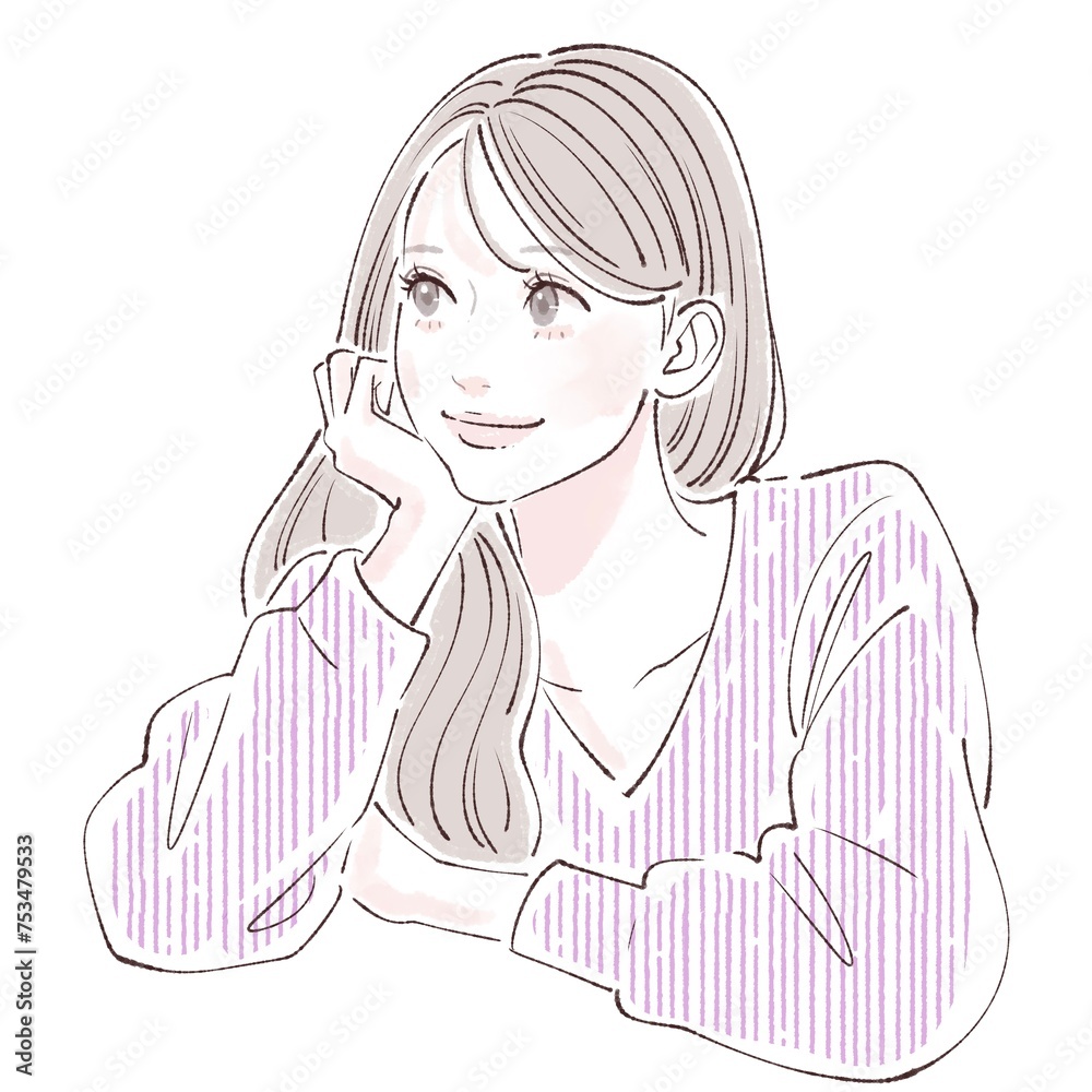 女性・女の子のイラスト素材 女性・女の子のイラスト素材