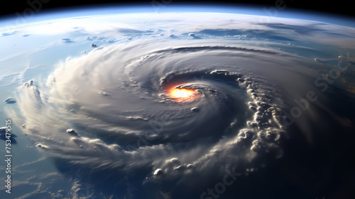 huge hurricane eye