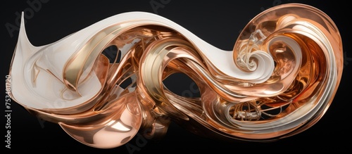 Fantastic artwork created from aluminum brass and polished copper