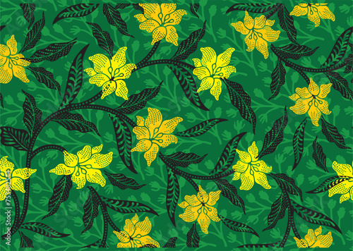Batik Indonesian: is a technique of wax-resist dyeing applied to whole cloth, or cloth made using this technique originated from Indonesia.