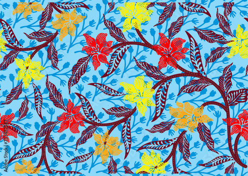 Batik Indonesian: is a technique of wax-resist dyeing applied to whole cloth, or cloth made using this technique originated from Indonesia.