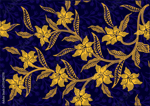 Batik Indonesian: is a technique of wax-resist dyeing applied to whole cloth, or cloth made using this technique originated from Indonesia.