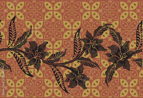 Batik Indonesian: is a technique of wax-resist dyeing applied to whole cloth, or cloth made using this technique originated from Indonesia.