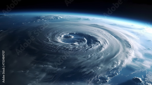 Earth during a hurricane seen from space  a stunning view of nature s fury
