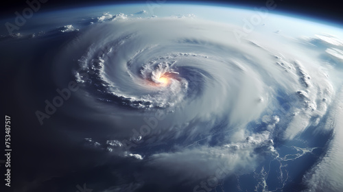 Earth during a hurricane seen from space  a stunning view of nature s fury