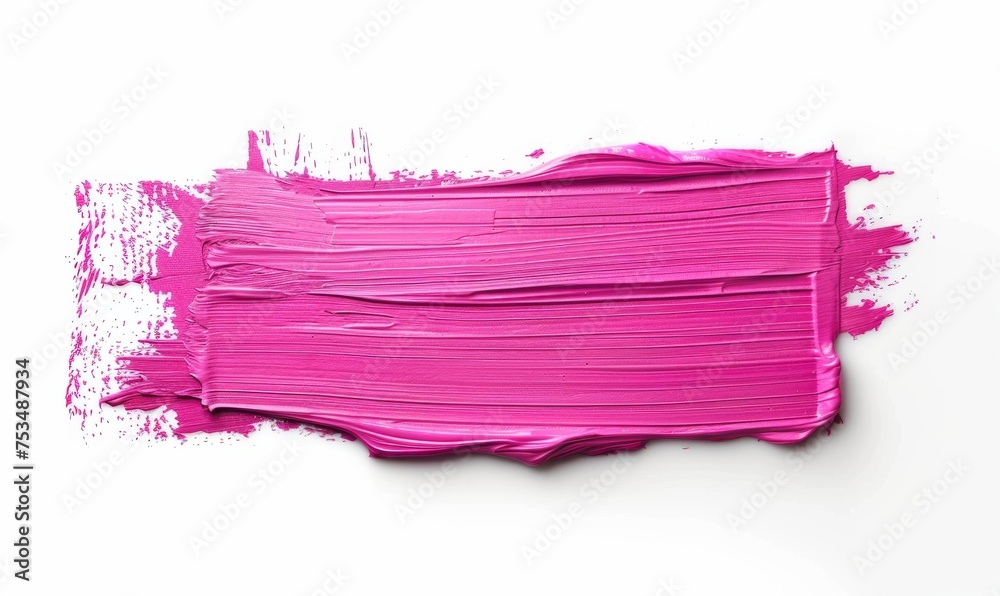 Grunge background banner made from paint smudges lines. Pink colored