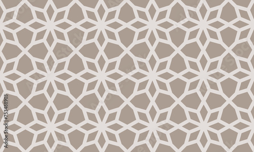 Islamic geometric abstract ornament simple pattern 