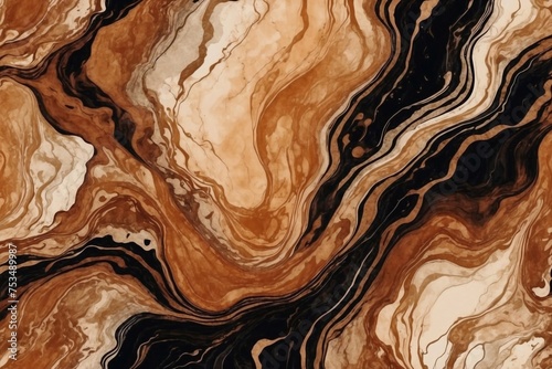 reddish brown and black colors liquid watercolor paint background