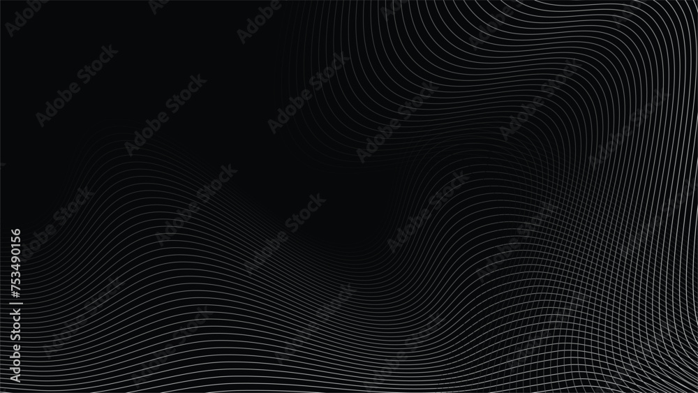 Black Background Lines vector image abstract wallpaper for backdrop or decoration Black Background Lines vector image abstract wallpaper for backdrop or decoration