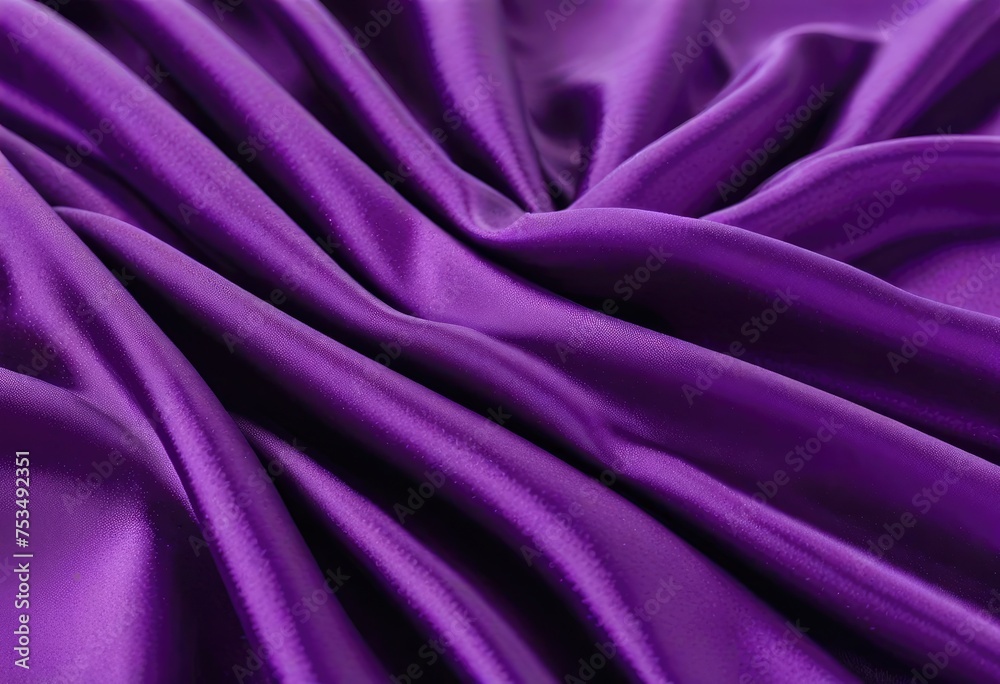 Obraz premium A close-up view of African violet silk fabric, showcasing its texture as a background by ai generated