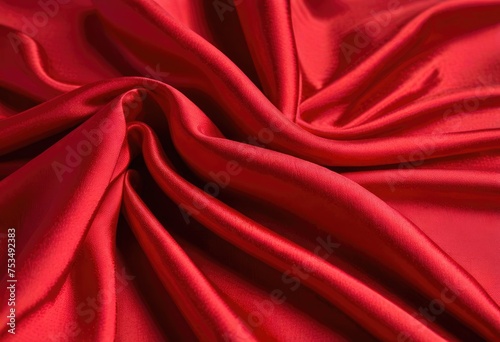 A close-up view of alizarin silk fabric, highlighting its texture as a background by ai generated