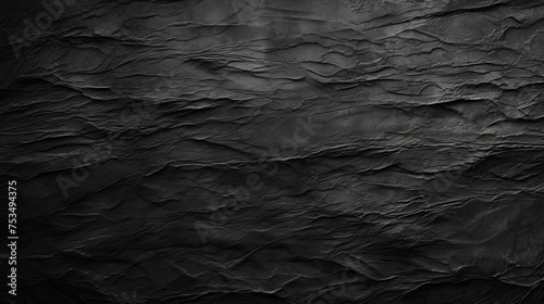 Black Paper Texture Background. Rough Fiber and Dusty Texture of Monochrome Black Paper