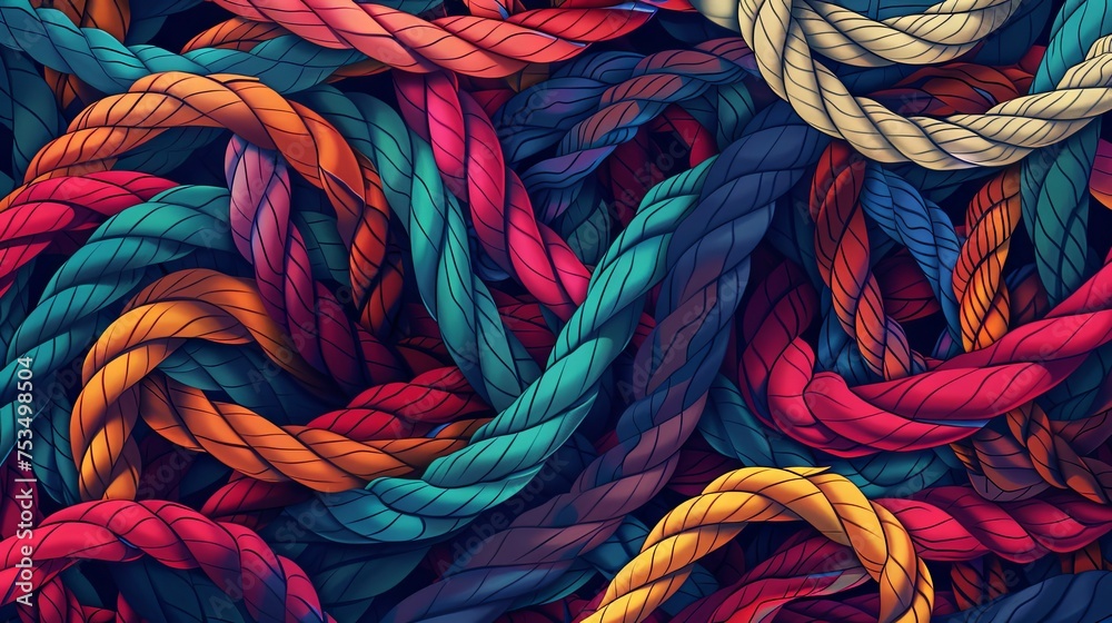 Ropes Texture Background