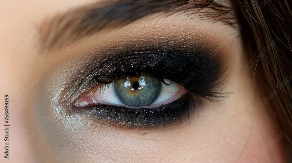 Obraz premium Smokey Quartz Eyeshadow for Depth