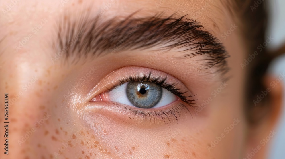 Fototapeta premium Clear Brow Gel for a Polished Finish