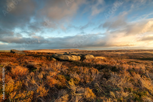 moorland landscape near to hebden bridge