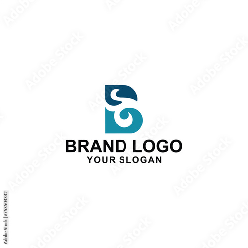 Letter B beach logo company