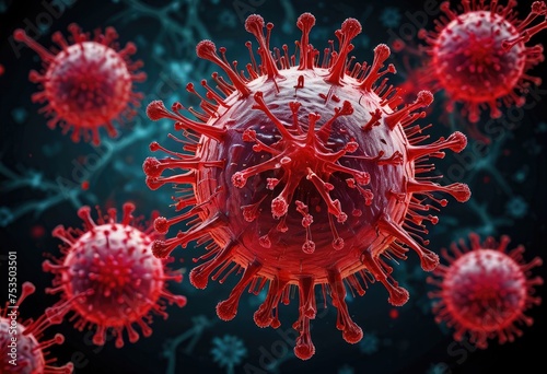 The presence of the virus in the bloodstream illustrates the concept of Coronavirus infection by ai generated