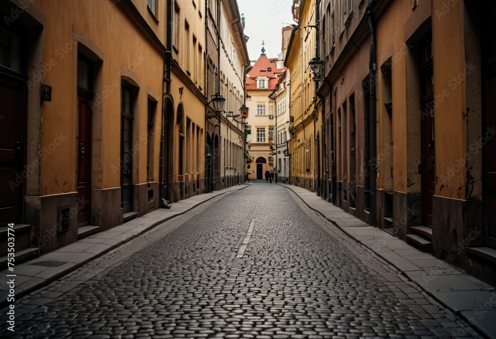 Wandering through the enchanting streets of Prague, Czech Republic by ai generated