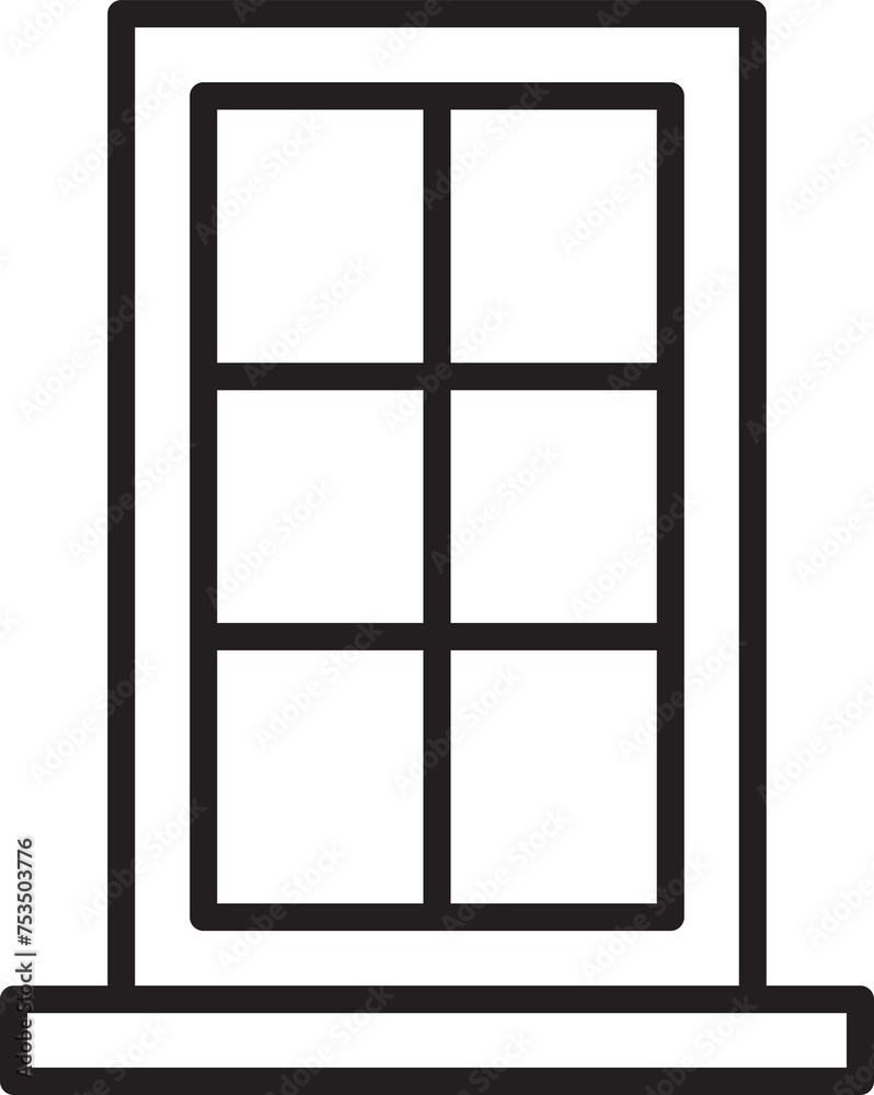 Window and Casement Icon Window and Casement Icon