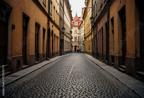 Wandering through the enchanting streets of Prague  Czech Republic by ai generated