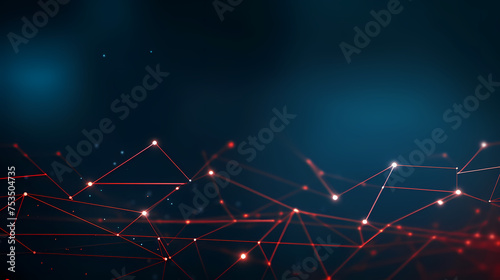 Cyberspace grid background, blockchain and abstract technology background