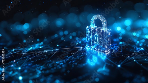 cyber security padlock symbolizes the protection and safeguarding of digital assets and information against unauthorized access, cyber threats, and malicious activities