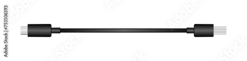 横向きの変換ケーブル_USB Type-C_オス_USB Type-B 3.0_オス
