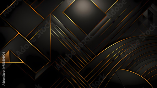 Luxury technology design, abstract geometric stripes on background