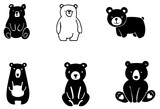 Bear vector transparent background PNG clipart