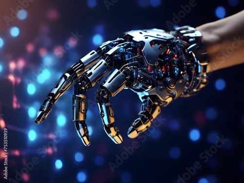 machine learning robot hand gloves © Saud