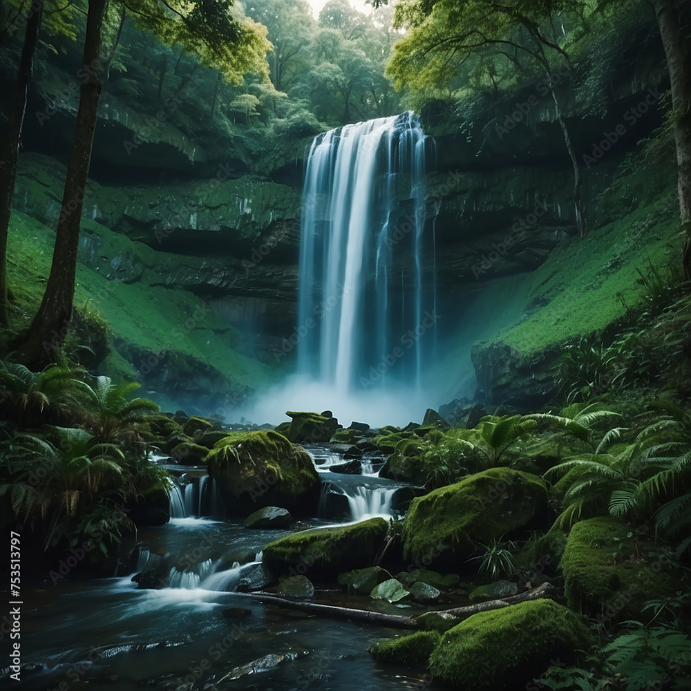 Fototapeta premium waterfall in the forest