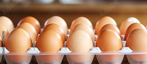 Variety of Fresh Eggs in a ...