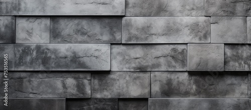 A black and white brick wal...