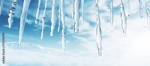 Glistening Icicles Hang Aga...