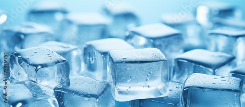Glistening Ice Cubes Adorne...