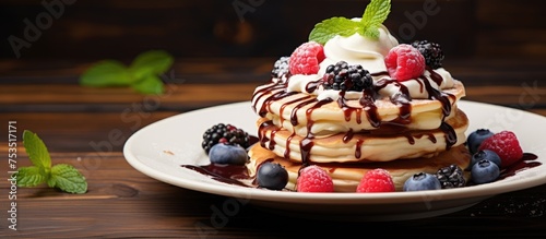 Delectable Pancakes Adorned...