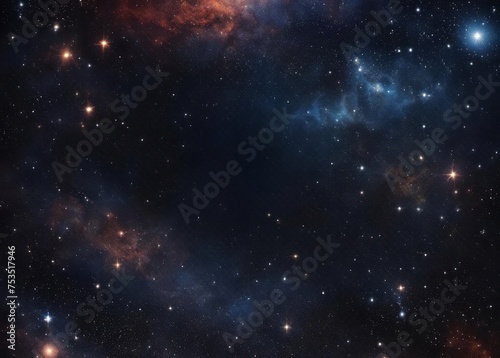 Night sky universe with stars, nebula and galaxy