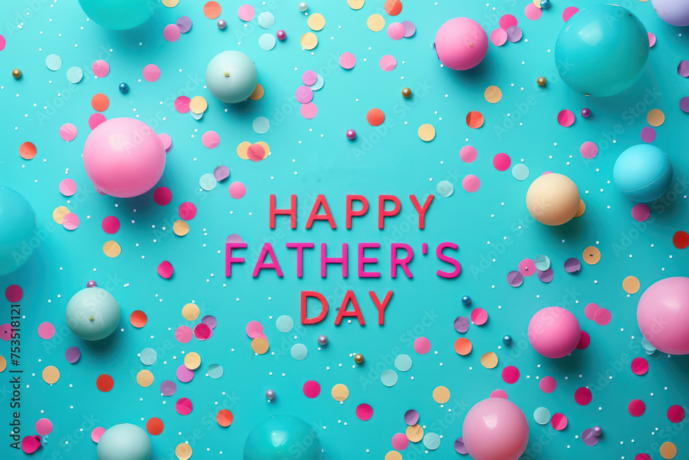 Happy Father's Day. For cards, banners, etc. Flat illustration