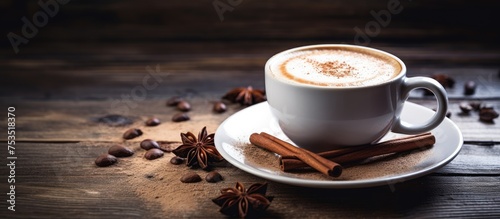 Warm and Cozy: A Cup of Coffee Infused with Cinnamon and Star Anise
