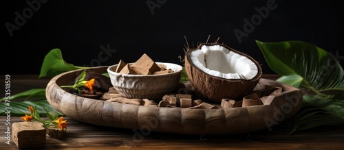 Rustic Wooden Bowl Overflow...