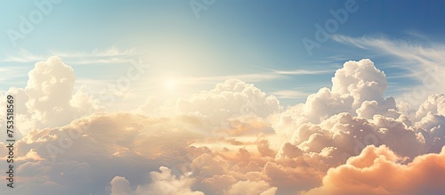 Tranquil Blue Sky Blanketed...