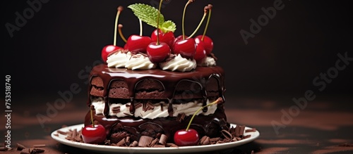 Decadent Chocolate Cake Top...