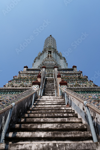 Temple Arun under the blue sky