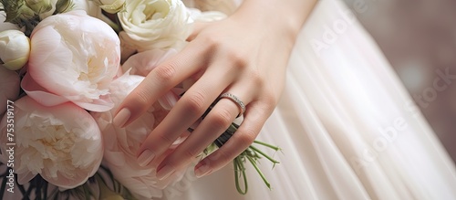 Radiant Bride with Bouquet ...